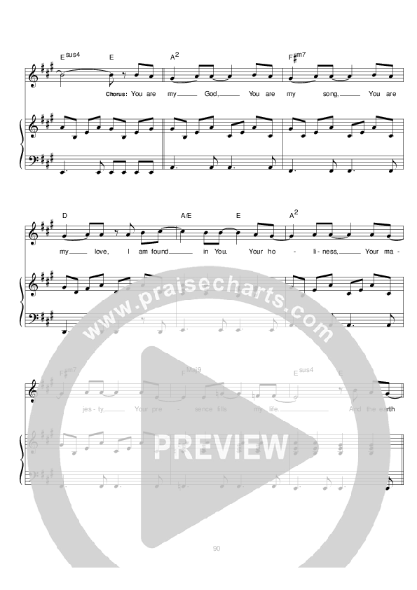 Glorious Lead & Piano (Hillsong Worship)