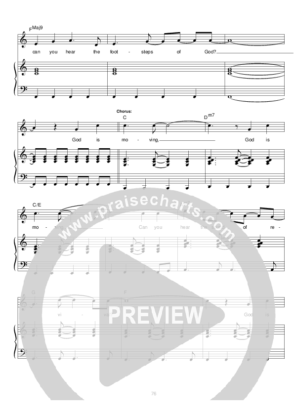 God Is Moving Lead & Piano (Hillsong UNITED)