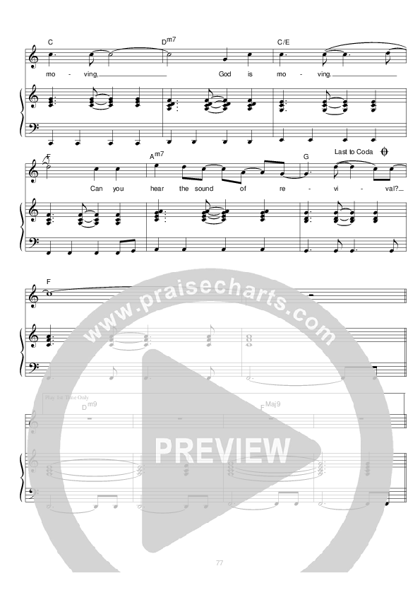 God Is Moving Lead & Piano (Hillsong UNITED)