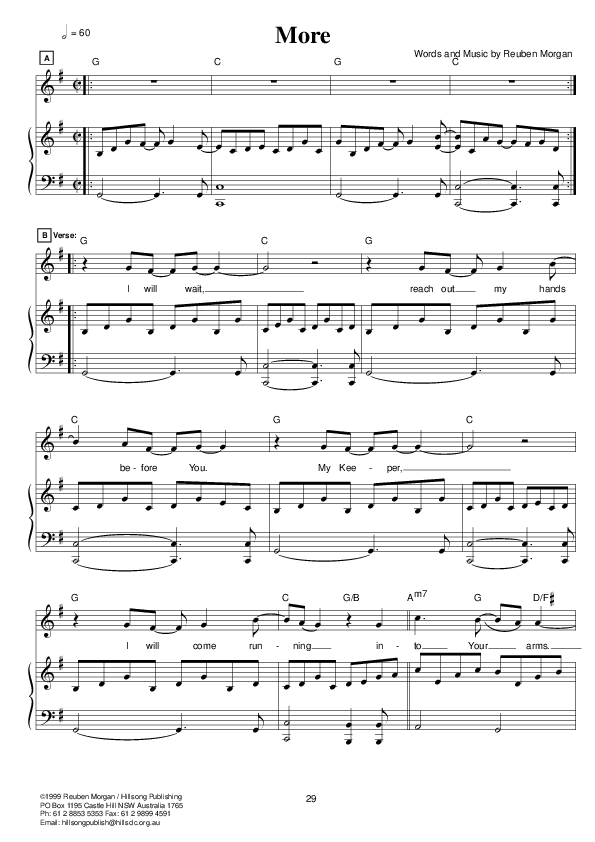 More Lead & Piano (Hillsong UNITED)