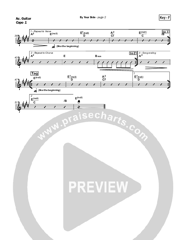 By Your Side Acoustic Guitar (Hillsong Worship)