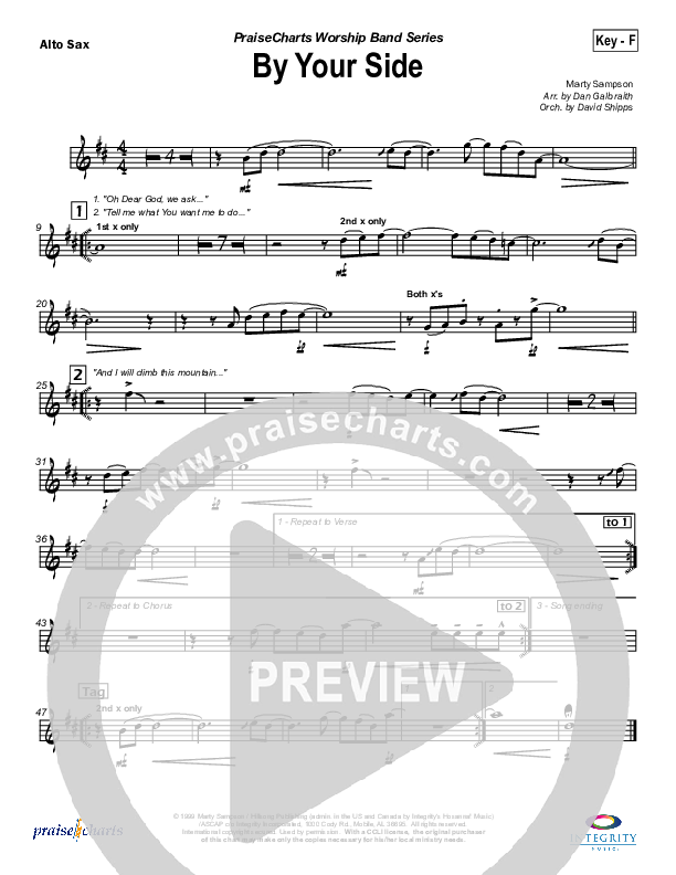 By Your Side Alto Sax (Hillsong Worship)