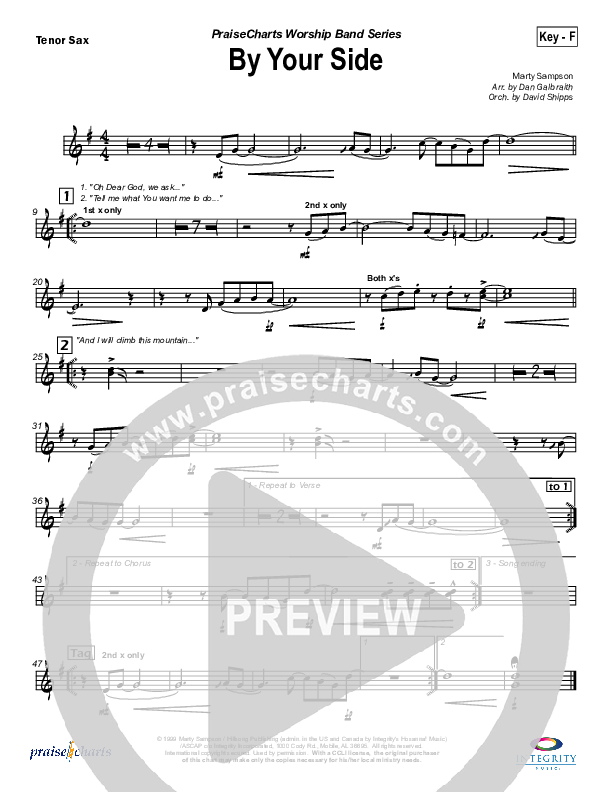 By Your Side Tenor Sax 2 (Hillsong Worship)