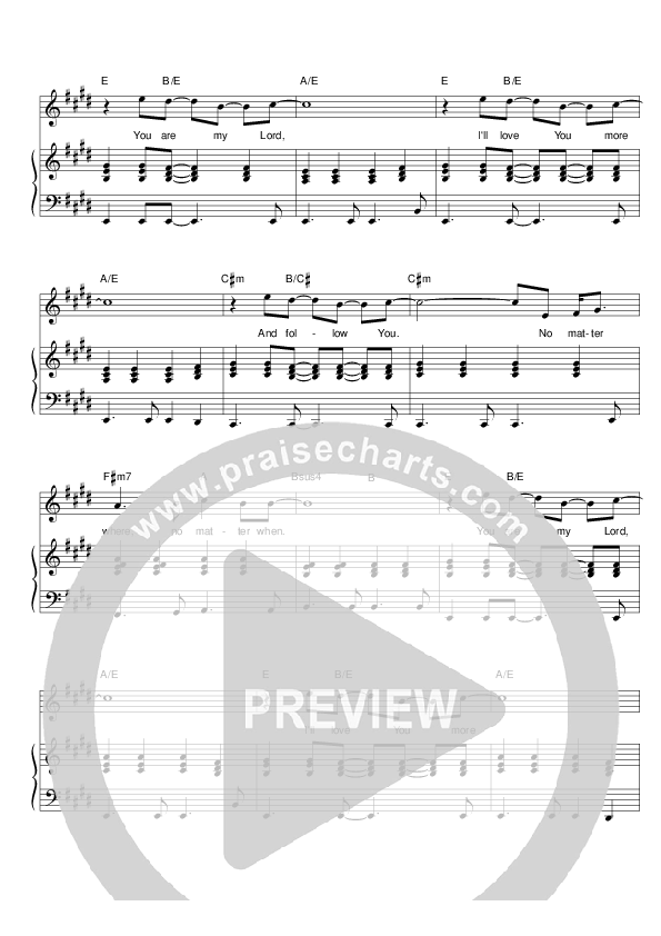 I Bow My Knee Lead & Piano (Hillsong Worship)