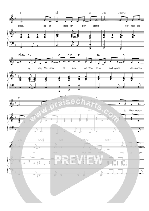 I Will Run To You Piano/Vocal (Hillsong Worship)