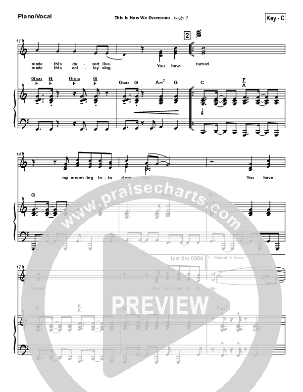 This is How We Overcome Piano/Vocal Pack (Hillsong Worship)