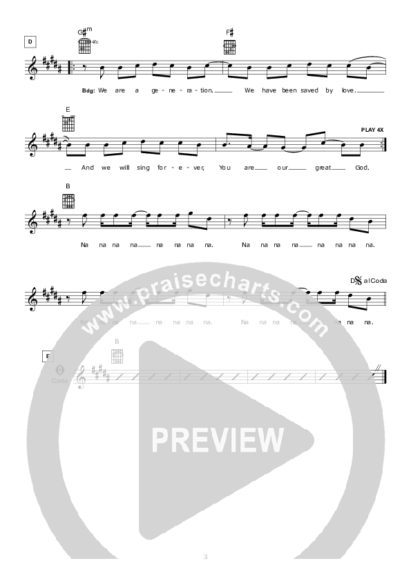 All Of The World Lead Sheet (Hillsong Kids)