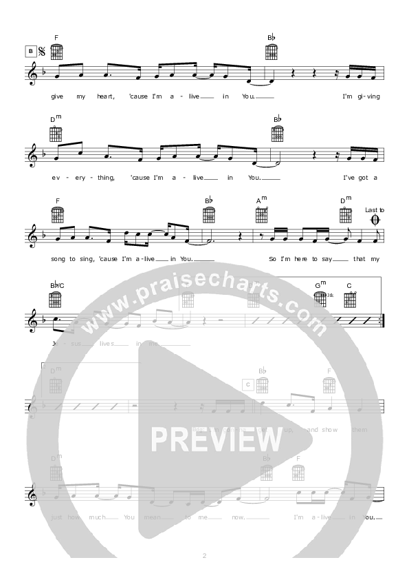 Giving Everything Lead Sheet (Hillsong Kids)