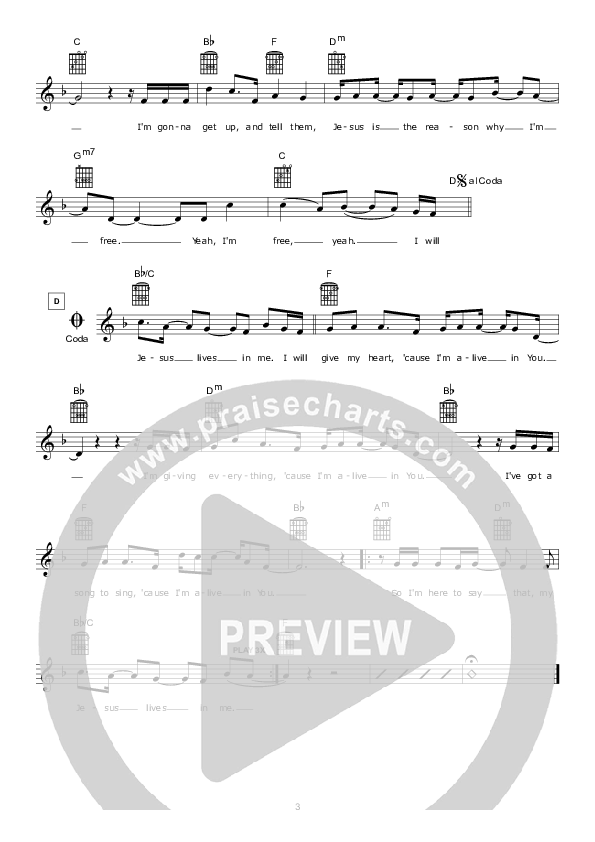 Giving Everything Lead Sheet (Hillsong Kids)