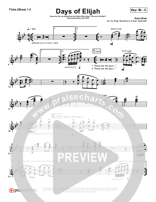 Days of Elijah Wind Pack (Robin Mark)