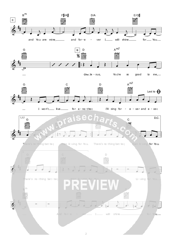 There's Nothing Better Lead Sheet (Hillsong Kids)