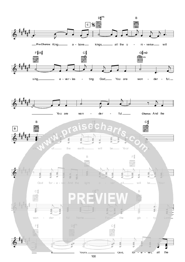 Yours Is The Kingdom Lead Sheet (Hillsong Worship)