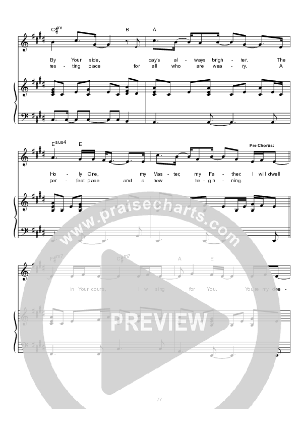 All Praises To The King Lead & Piano (Hillsong Worship)