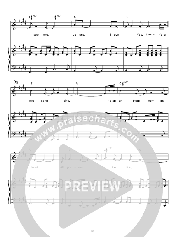 All Praises To The King Lead & Piano (Hillsong Worship)