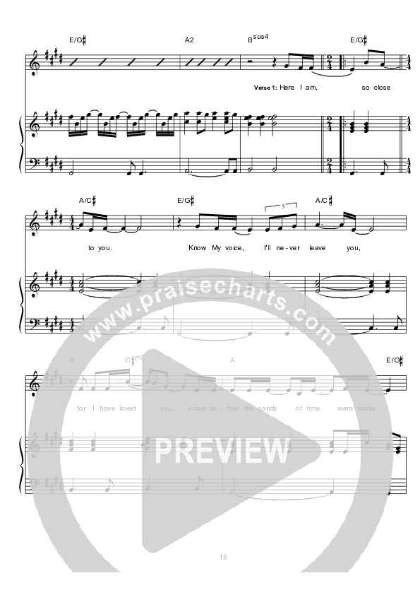 Chosen As Mine Lead & Piano (Hillsong Worship)