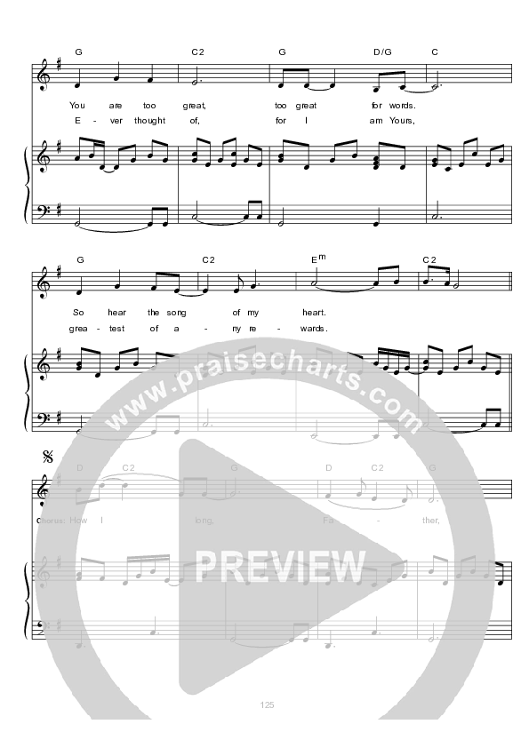 How I Long For You Lead & Piano (Hillsong Worship)