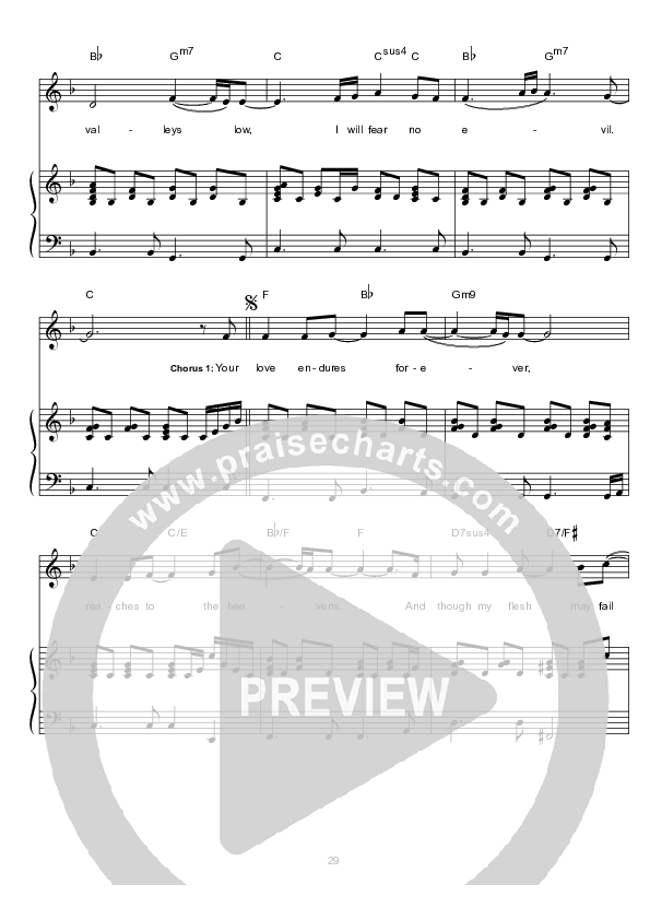 Mercy Endures Lead & Piano (Hillsong Worship)