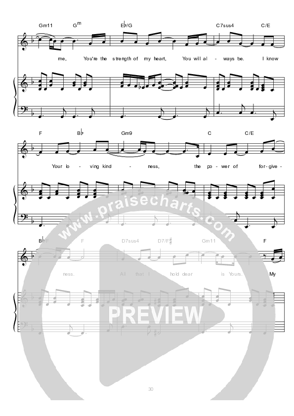 Mercy Endures Lead & Piano (Hillsong Worship)