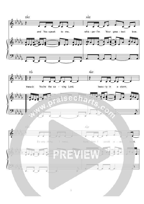 More Than Lead & Piano (Hillsong Worship)