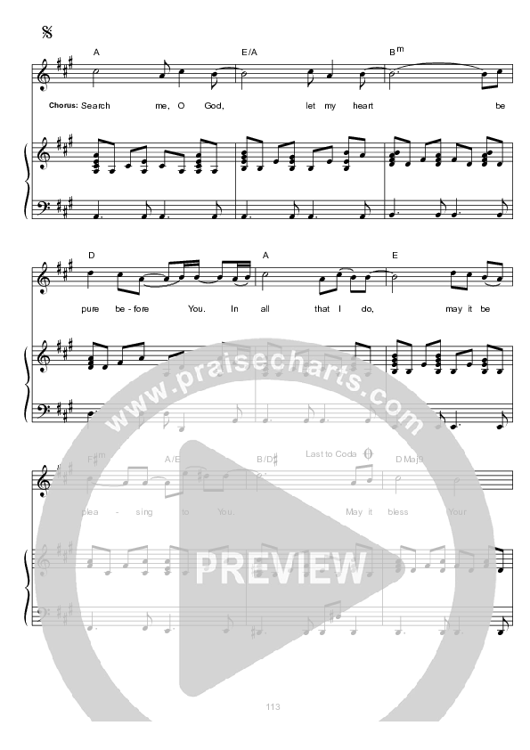 Search Me O God Lead & Piano (Hillsong Worship)