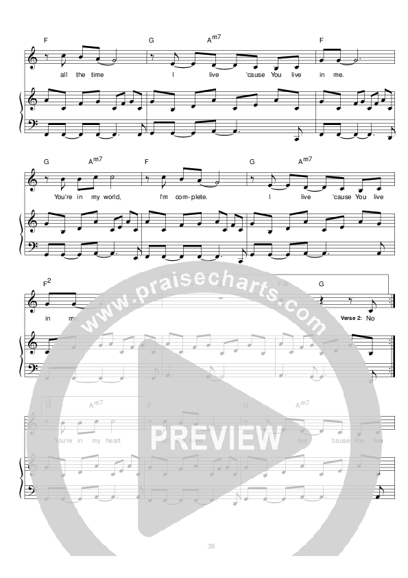 You're In My Heart Lead & Piano (Hillsong Worship)