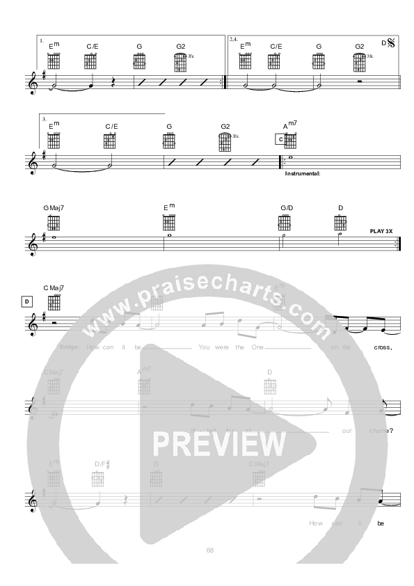 More Than Life (with Jesus' Blood) Lead Sheet (Hillsong UNITED)