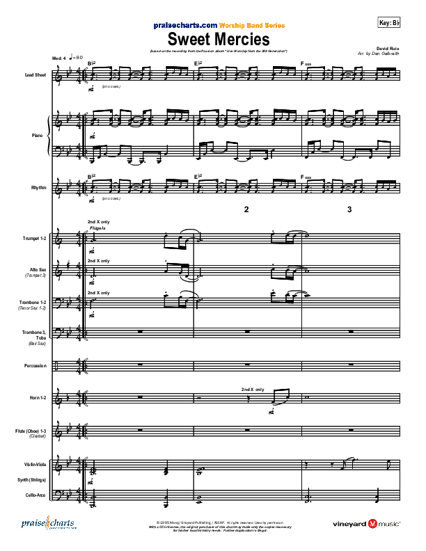 Sweet Mercies Orchestration (David Ruis / Passion)