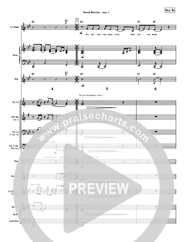 Sweet Mercies Conductor's Score (David Ruis / Passion)