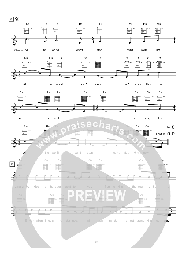 Soldier Lead Sheet (Hillsong UNITED)