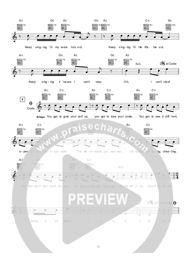 Soldier Lead Sheet (Hillsong UNITED)