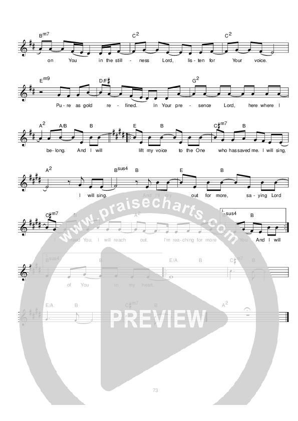 I Will Sing Lead & Piano (Hillsong UNITED)