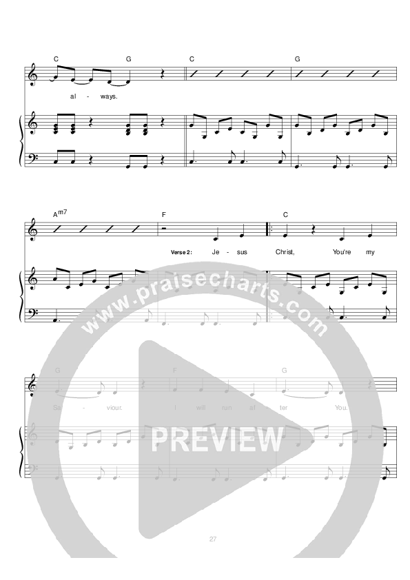 Everything To Me Lead & Piano (Hillsong UNITED)