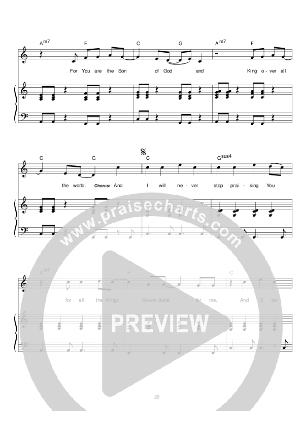 Everything To Me Lead & Piano (Hillsong UNITED)