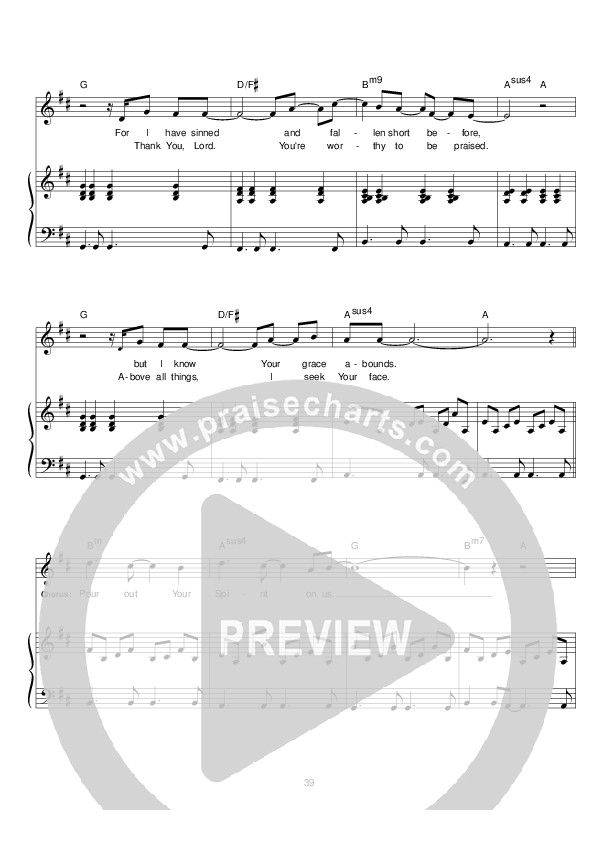 Pour Out Your Spirit Piano/Vocal (Hillsong UNITED)