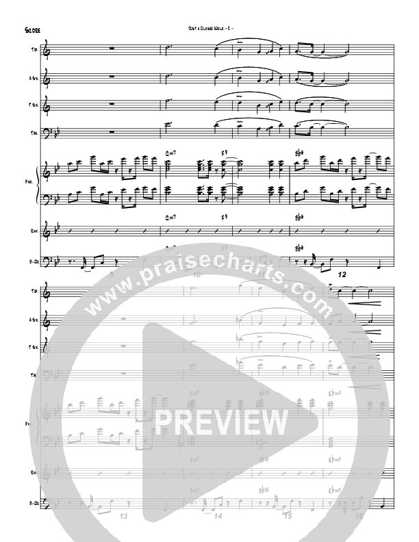 Just A Closer Walk (Instrumental) Conductor's Score (Brad Henderson)