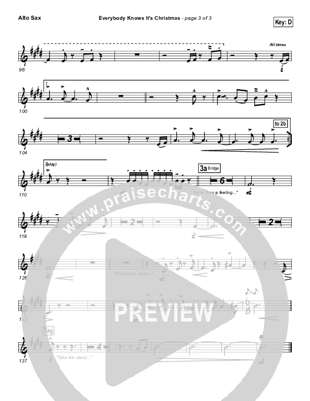 Everybody Knows Alto Sax (Israel Houghton)