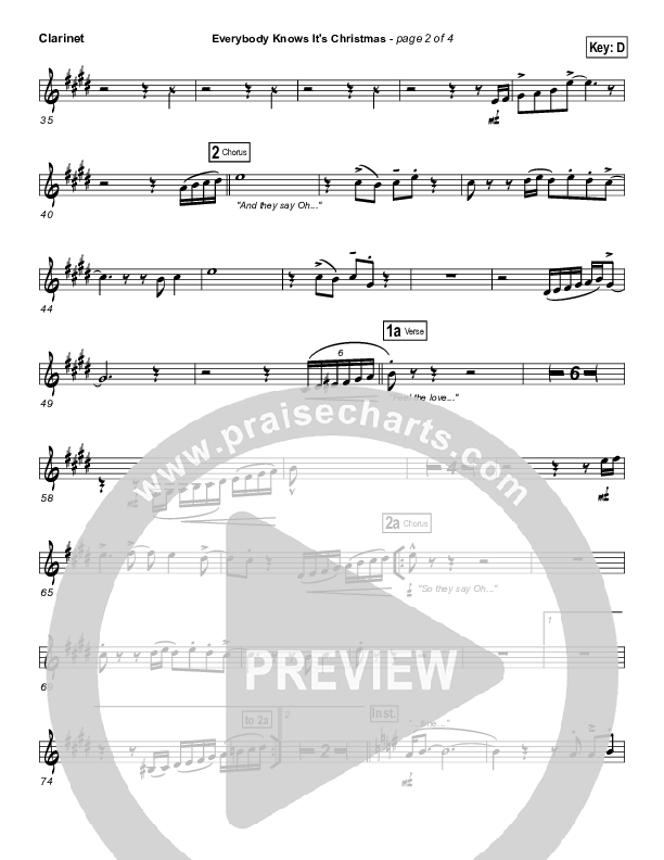 Everybody Knows Clarinet (Israel Houghton)