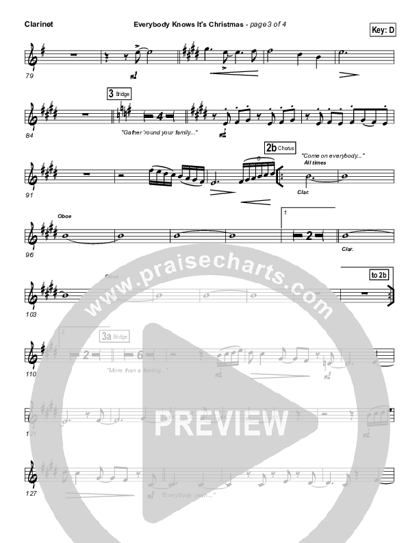 Everybody Knows Clarinet (Israel Houghton)