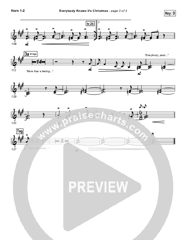 Everybody Knows French Horn 1/2 (Israel Houghton)