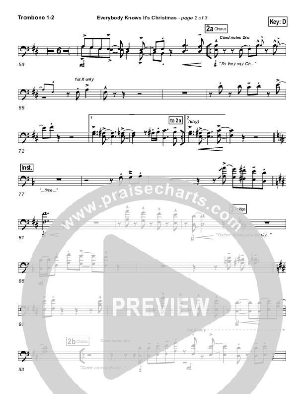 Everybody Knows Trombone 1/2 (Israel Houghton)