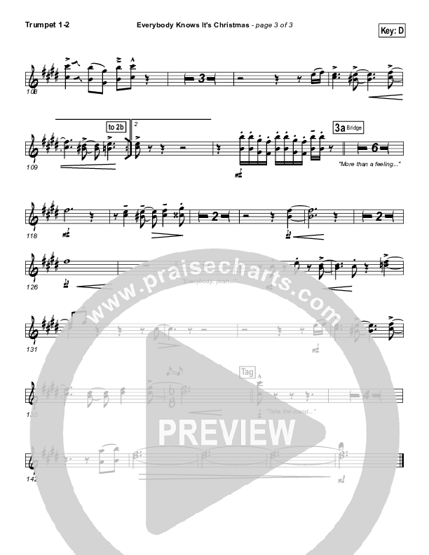 Everybody Knows Trumpet 1,2 (Israel Houghton)