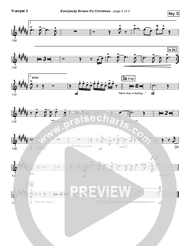 Everybody Knows Trumpet 3 (Israel Houghton)