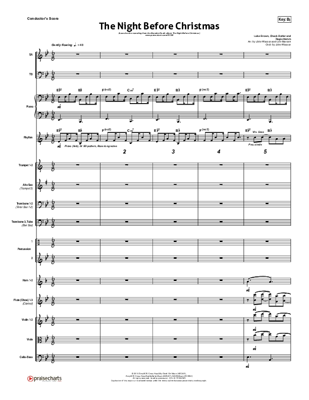 The Night Before Christmas Conductor's Score (Brandon Heath)