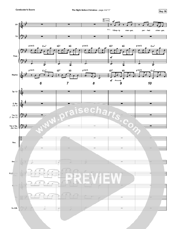 The Night Before Christmas Conductor's Score (Brandon Heath)