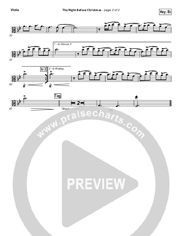 The Night Before Christmas Viola (Brandon Heath)