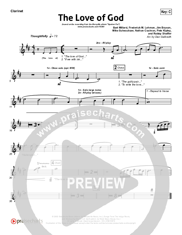 The Love Of God Wind Pack (MercyMe)