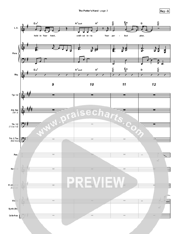 The Potter's Hand Conductor's Score (Hillsong Worship)