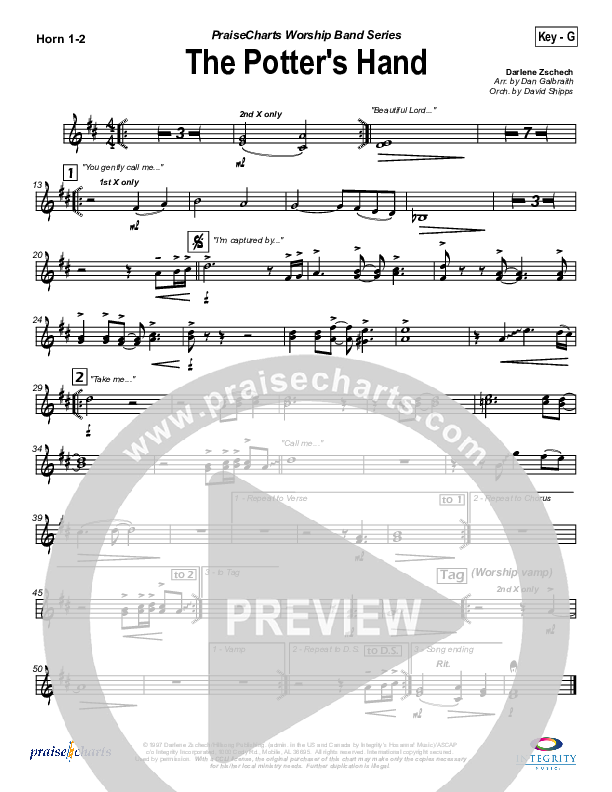 The Potter's Hand Brass Pack (Hillsong Worship)