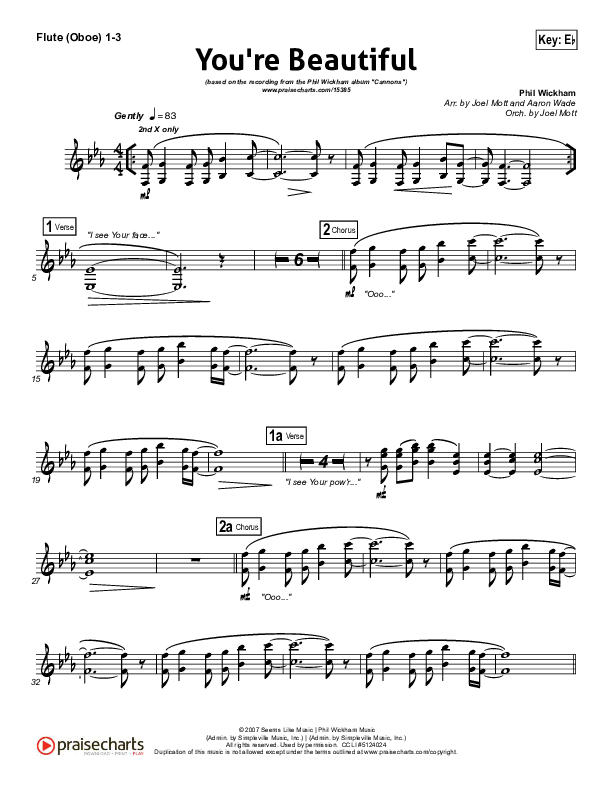 You're Beautiful Wind Pack (Phil Wickham)