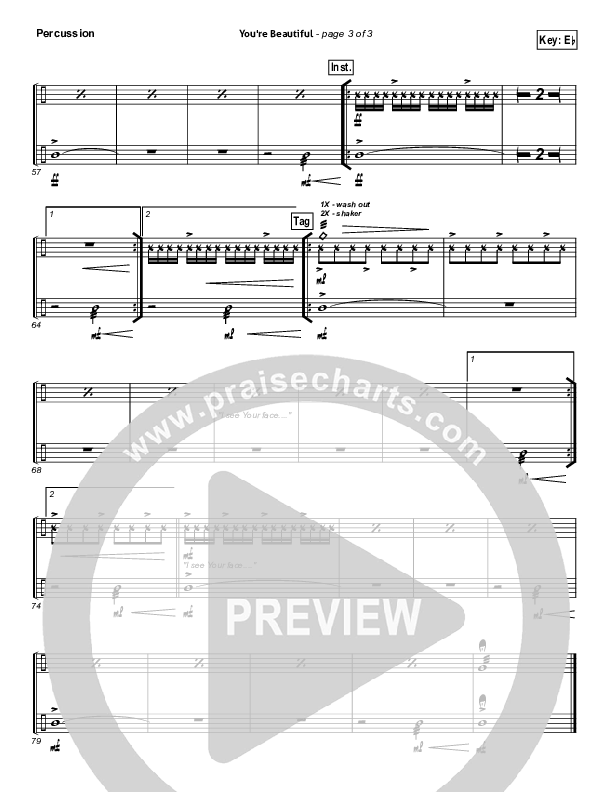 You're Beautiful Percussion (Phil Wickham)